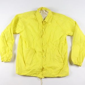 80s New Cheetah Mens Lined Warm Up Jacket Yellow